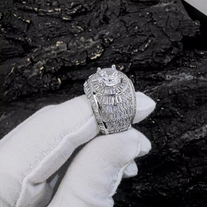 Anillo de Moda Personalizado con Diseño <span class=keywords><strong>Chucky</strong></span>, Estilo Hip-Hop, Mezcla de Piedras Naturales Grandes y Cristal, Marca de Moda con Personalidad - Product Image 3