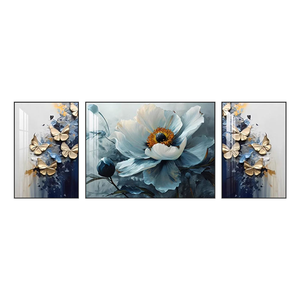 Cuadro Moderno Abstracto de 3 Piezas con Paisaje Floral, Impresión en Lienzo, Decoración de Pared <span class=keywords><strong>para</strong></span> el Hogar, Arte Decorativo <span class=keywords><strong>para</strong></span> <span class=keywords><strong>Sala</strong></span> de Estar, Pintura Decorativa de Naturaleza Muerta - Product Image 6