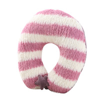Vente en gros Oreiller cervical de voyage en forme de U pour bureau Remplissage en coton PP pour avion et siège de voiture pour les pauses déjeuner et pauses