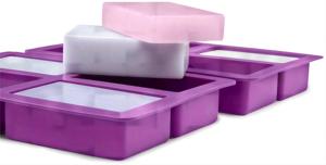 Bar <strong>Soap</strong> <strong>Molding</strong> Thick and Durable Rectangle Silicone with Flat Sides and Smooth Lines Silicone 4 Cavities Custom Logo Moulds