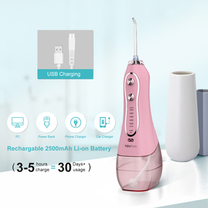 Irrigador Bucal Inalámbrico Portátil USB, Limpiador Dental con Chorro de Agua, Resistente al Agua IPX7, para Uso en Casa y Hotel - Product Image 6