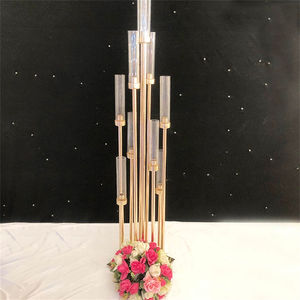 <b>Wedding</b> <b>Candle</b> Holders Table Decorations 10 Heads Gold Acrylic <b>Candle</b> Holder for Party - Product Image 3
