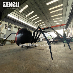 Nhện đen animatronic mô hình nhện nhảy côn trùng lớn - Product Image 4