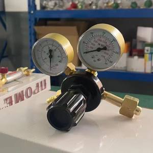 Manómetro de Latón y Medidor de Dióxido de Carbono, Manómetro para Cilindro de Oxígeno y Propano con Reductor de Presión de Acetileno para Gas GLP - Product Image 2