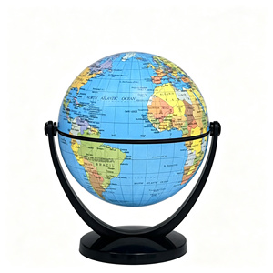 Mini Globo Terráqueo <span class=keywords><strong>de</strong></span> 10 cm, <span class=keywords><strong>Mapa</strong></span> <span class=keywords><strong>de</strong></span> PVC Azul, Base Giratoria <span class=keywords><strong>de</strong></span> ABS, Educativo, para Escritorio, en Caja <span class=keywords><strong>de</strong></span> Regalo Pequeña para Estudiantes y Niños - Product Image 2