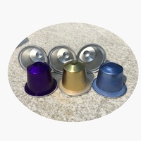 SANEU Capsules classiques multicolores avec couvercle en aluminium, personnalisables, couvercles de capsules de café vides en aluminium, logo privé disponible