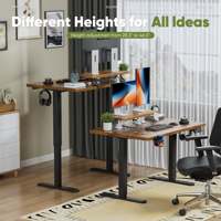 AJUNION Table de bureau écologique réglable en hauteur motorisée intelligente pour bureau à domicile