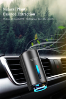 Diffuseur d'arômes intelligent sans fil de luxe pour voiture, en verre, alimenté par USB, à clipser sur la grille d'aération