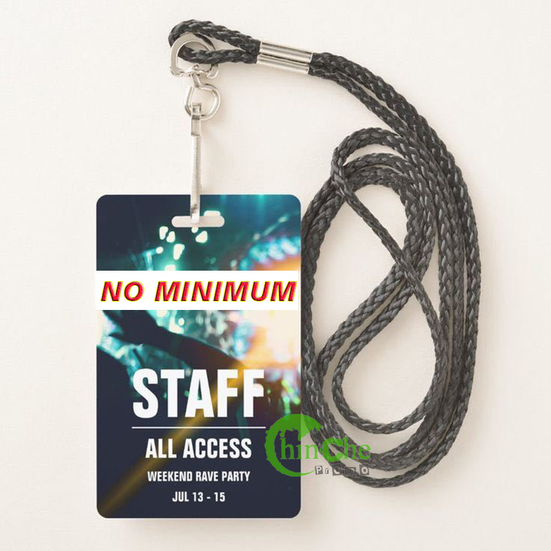 Plastic VIP Backstage Access Badge with Lanyard