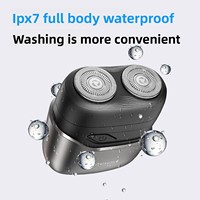 Mini Tragbarer Elektrischer Herrenrasierer mit Doppelkopf, Reise-Elektrorasierer, IPX7 Wasserdicht, Nass-Trocken-Rasur für Glatte und Gründliche Enthaarung