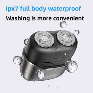 Rasoio Elettrico Portatile Mini Komingdon per Uomo, Doppia Testina, da Viaggio, Impermeabile, per Rasatura Liscia su Pelle Asciutta o Bagnata - Product Image 5