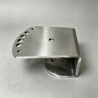 Support en U sur mesure en tôle, découpe laser, pliage, fabrication OEM, finition brossée, quincaillerie de montage en acier inoxydable