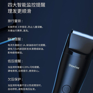 ShowSee - Cortadora de Pelo Eléctrica con Motor sin Escobillas, Longitud Ajustable, Modelo Recargable para Uso Doméstico - Product Image 1