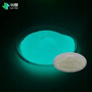 Jjunting Blauwgroene Lichtgevende Poederfabrikant 58-63 Deeltjesgrootte Fotoluminescente Gloed In Het Donkere Pigment Voor Epoxyhars