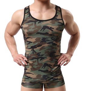 Top quality camo design <b>men</b> <b>singlet</b> tank top <b>men's</b> tank top bodybuilding fitness - Product Image 1