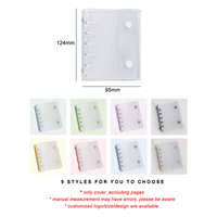 Wenshun Vente en gros de classeurs PVC transparents multi-styles A5/A6/A7/M5 à 6 anneaux, organiseur de planificateur budgétaire