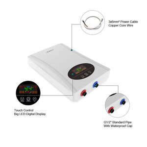 Haute efficacité 8000W électrique Geyser écran tactile contrôle IPX4 étanche ménage hôtel LED affichage de la température anglais - Product Image 3