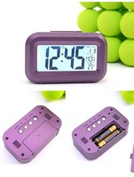 Jam Alarm Meja Pintar dengan Lampu Malam, Pengatur Waktu, Tampilan Tanggal dan Suhu Mini, Cocok untuk Kantor, Kamar Tidur, Ruang Belajar, Produk Terlaris dari Pabrik