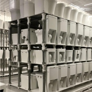 مرحاض سيراميك أوروبي بقطعة واحدة بتصميم عصري بسيط مضاد للروائح ومقاوم للرذاذ مع ضمان لمدة 5 سنوات - Product Image 3