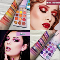 Tableau 4 en 1 palette d'ombres à paupières mates à haute pigmentation et paillettes palette de maquillage nude palette d'ombres à paupières de 60 couleurs pour femme