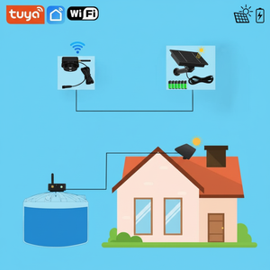 TLC2502WF-S TUYA 스마트 초음파 물/연료/디젤 탱크 센서 IP67 태양광 무선 WiFi 야외용 액체 레벨 모니터 - Product Image 1