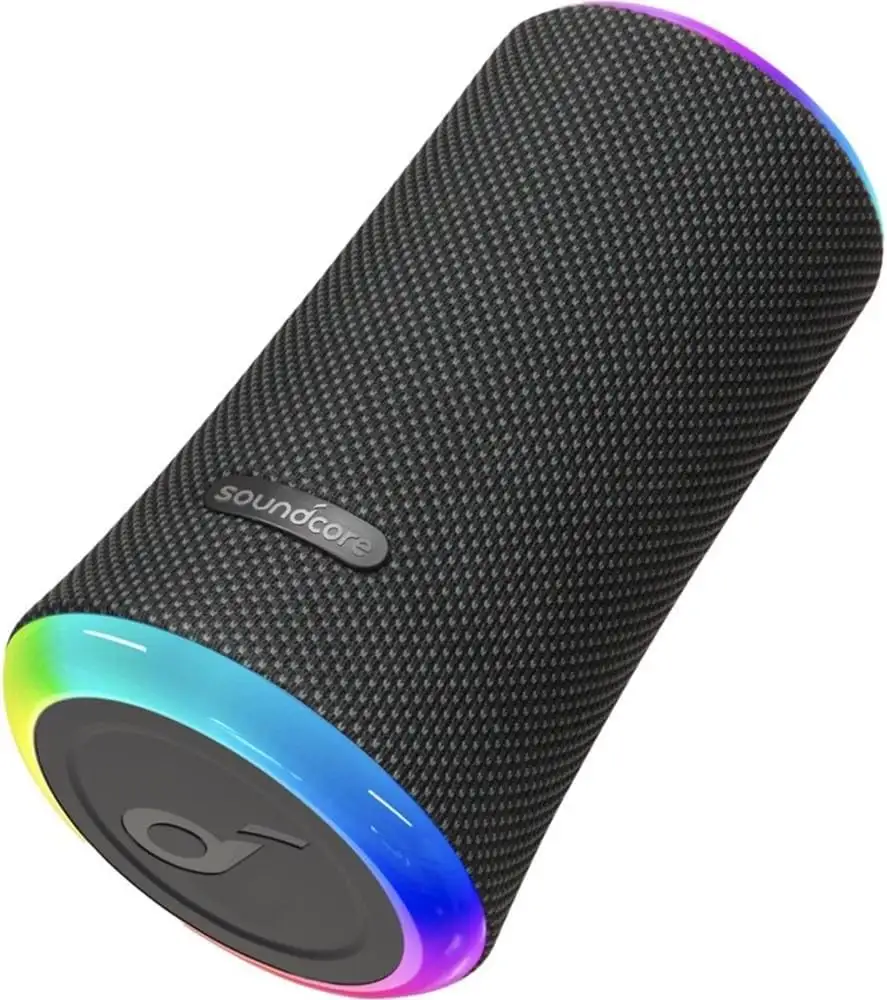 Soundcore Flare 2 (20W, durée de lecture de 12 heures) Haut-parleur portable étanche IPX7 sans fil, son immersif de 360