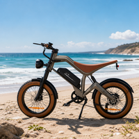 Vélo électrique puissant M20 à pneus larges 750W 48V 15.6Ah VTT électrique en stock aux États-Unis, en Europe et au Royaume-Uni, 7 vitesses, ODM, NOUVEAU