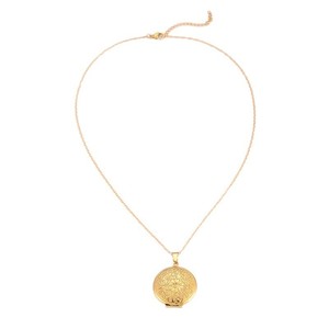 Nuevo Collar <span class=keywords><strong>de</strong></span> Moda Grabado, Collar con Colgante <span class=keywords><strong>de</strong></span> Acero Inoxidable Chapado en Oro Vintage, Abrible, con Forma <span class=keywords><strong>de</strong></span> <span class=keywords><strong>Corazón</strong></span>, Cuadrado y Redondo, para Mujer - Product Image 5