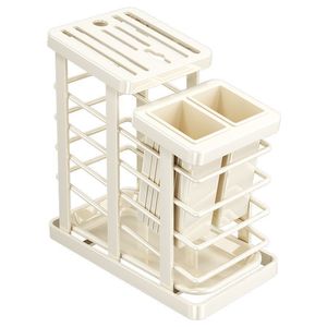 Multifunctional <b>Kitchen</b> Knife Storage Rack With Chopstick Holder And Drainer For Countertop Use - Product Image 3