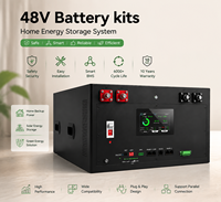 Kit de Stockage Solaire DIY en Stock UE, Boîtier de Batterie LiFePO4 48V avec BMS Intelligent, Cellules LFP Rechargeables, Système Énergétique à Cycle Profond