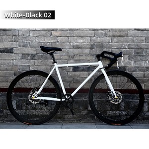 Bicicleta de Piñón Fijo de Fábrica de una Sola Velocidad 24/26 Pulgadas con Freno de Doble Disco Colorida y Duradera - Product Image 3