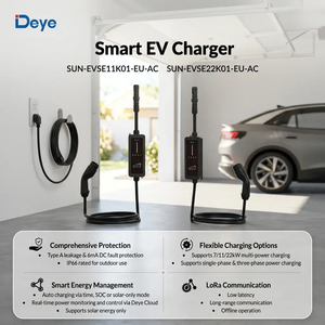สถานีชาร์จรถยนต์ไฟฟ้าแบบพกพาสามเฟส AC รุ่น Deye SUN-EVSE22K01-EU-AC ขนาด 22 กิโลวัตต์ สำหรับยุโรป - Product Image 6