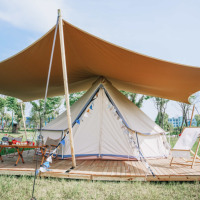 Vente en gros tente cloche imperméable en coton pour plancher de bois 5m tentes yourte de camping en plein air mongole de luxe