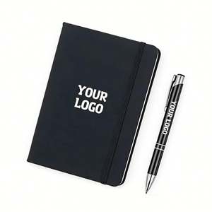 Cheap Journal High Quality Custom Logo A5 Promo Business Gift Diary Hard Cover Business Office <b>Lined</b> <b>Notebooks</b> With Pen Holder - Product Image 1