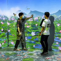 360 °   Túnel de Proyección Inmersiva, Acuario Virtual, Mundo Submarino, Sistema de Proyección 3D Interactivo para Museos y Parques Temáticos