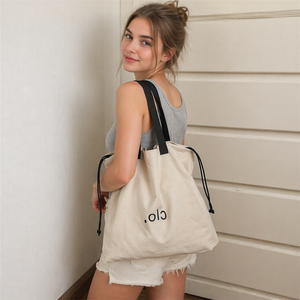 <span class=keywords><strong>Sac</strong></span> fourre-tout en toile minimaliste avec cordon de serrage, style coréen, forme ajustable, <span class=keywords><strong>sac</strong></span> à main, logo personnalisé, certifié REACH, <span class=keywords><strong>sac</strong></span> à <span class=keywords><strong>bandoulière</strong></span> en gros - Product Image 1