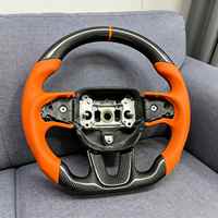 Volant de voiture en fibre de carbone personnalisé, best-seller, adapté aux accessoires de voiture Dodge Challenger SXT GT RT SRT Hellcat