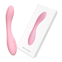 Vibrador de Silicona Líquida OEM, Recargable, Juguete Sexual para Adultos, Dildo Anal Grande de Doble Extremo, Vibrador de Punto G para Mujeres