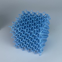 Personnaliser des cubes imprimés en 3D en TPU90A Impression 3D en TPU utilisée dans l'industrie de la chaussure / Casque de sport / Coussin de siège de course par impression 3D SLS