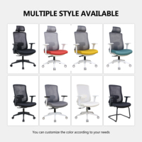 Chaise de bureau ergonomique réglable en maille, prix usine, personnalisable - Silla De Oficina Cadeira De Escritorio