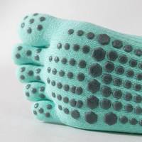 Chaussettes de yoga antidérapantes à cinq doigts avec logo personnalisé en gros – Chaussettes de yoga et Pilates à grip haute qualité