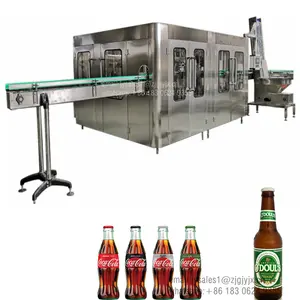 Factory Price Automatic Complete set 2500BPH Glass Bottled Beverage Bottling Line Beer Filling Machine