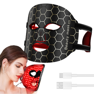 Mascarilla Facial LED de Silicona Nutritiva de 800 mAh, 96 Lámparas LED, Hidratante, Carga en 2 Horas, 7 Colores de Luz, Herramientas para el Cuidado de la Piel Antiarrugas - Product Image 1