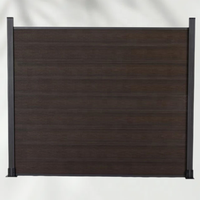 Prix d'usine, certifié CE, panneaux décoratifs composites pour jardin, clôture murale extérieure en WPC sans creuser pour petite terrasse ou cour arrière, pour l'intimité
