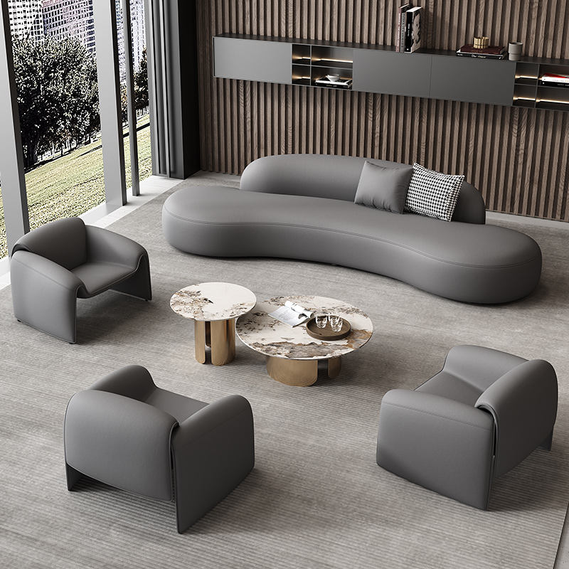 Ensemble canapé de 280 mm de long et table basse de 111 mm, gris.