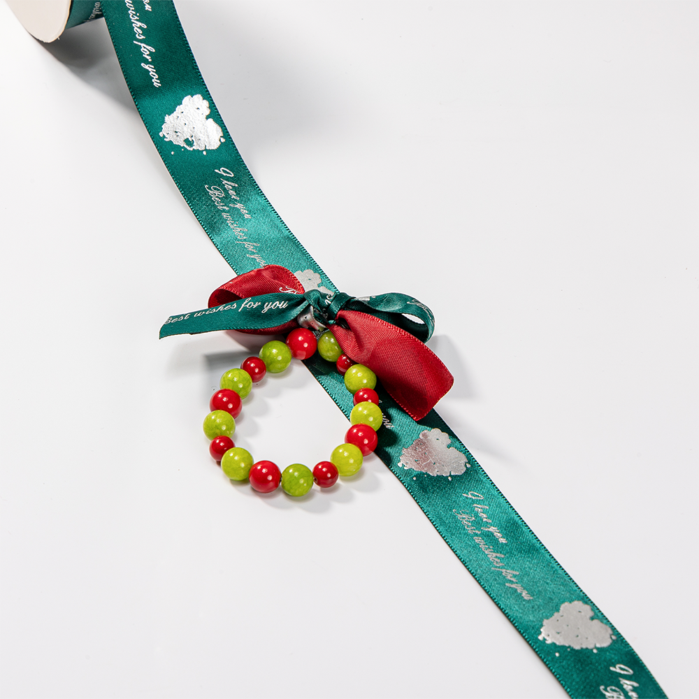 6mm-28mm 100% Polyester Satin Ribbon roll With logo Printed Ribbons for Gift Box Decoration