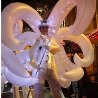 Costumes de performance créatifs en forme d'ailes de papillon gonflables, tissu Oxford/PVC, 16 options de couleurs, taille personnalisée pour l'intérieur/l'extérieur