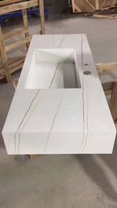 Pietra Artificiale BOTON STONE, Quarzo Calacatta, Top per Cucina e Bagno - Product Image 3