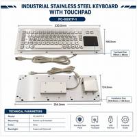 Système d'interphone industriel DSP PC-603TP-1 avec clavier métallique monté sur panneau pour armoire de distributeur automatique
