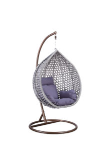 Silla columpio individual de mimbre para Patio, jardín, exterior, con soporte, columpio oscilante interior, <span class=keywords><strong>2023</strong></span> - Product Image 6